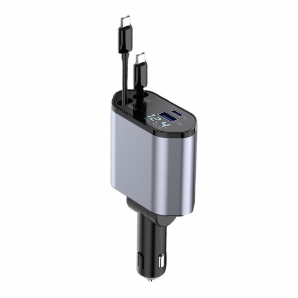 Caricatore Auto Retrattile 4 in 1