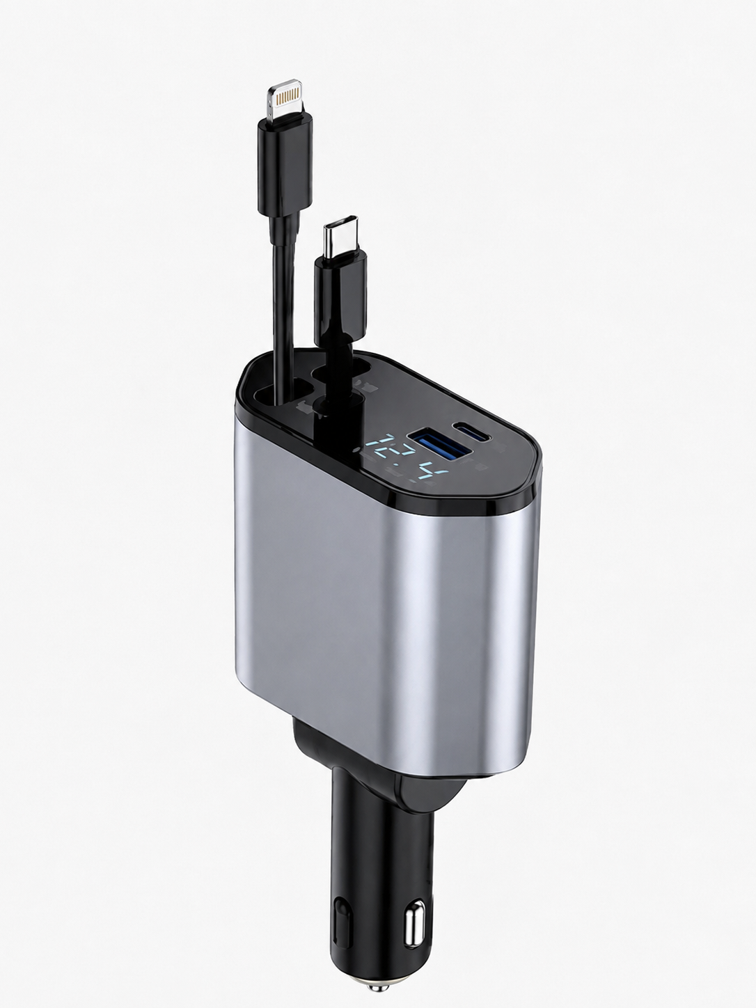 Caricatore Auto Retrattile 4 in 1