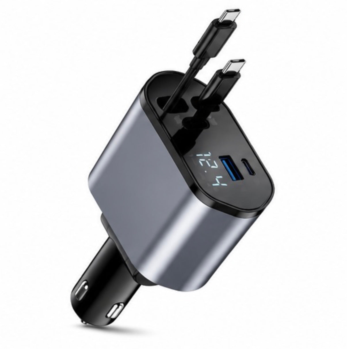 Caricatore Auto Retrattile 4 in 1