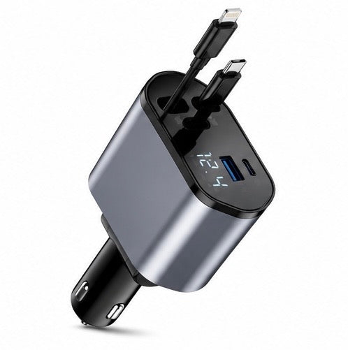 Caricatore Auto Retrattile 4 in 1
